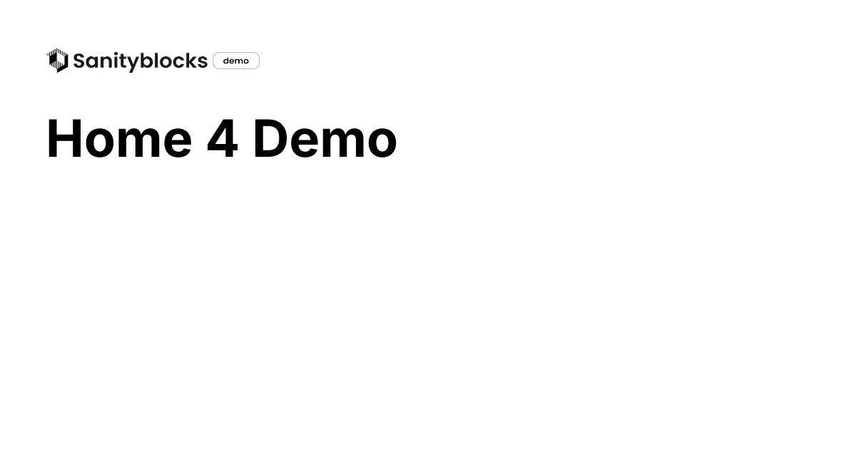 Home 4 Demo